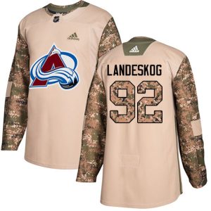 Herren Colorado Avalanche Eishockey Trikot Gabriel Landeskog #92 Authentic Camo Veterans Day Practice